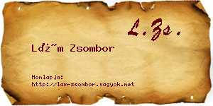 Lám Zsombor névjegykártya